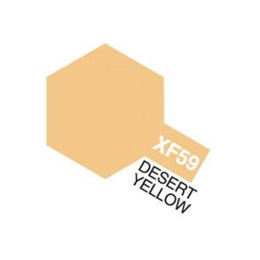 XF-59 Desert Yellow, Acrylic Mini 10 ml (penselmaling, mat) - Tamiya